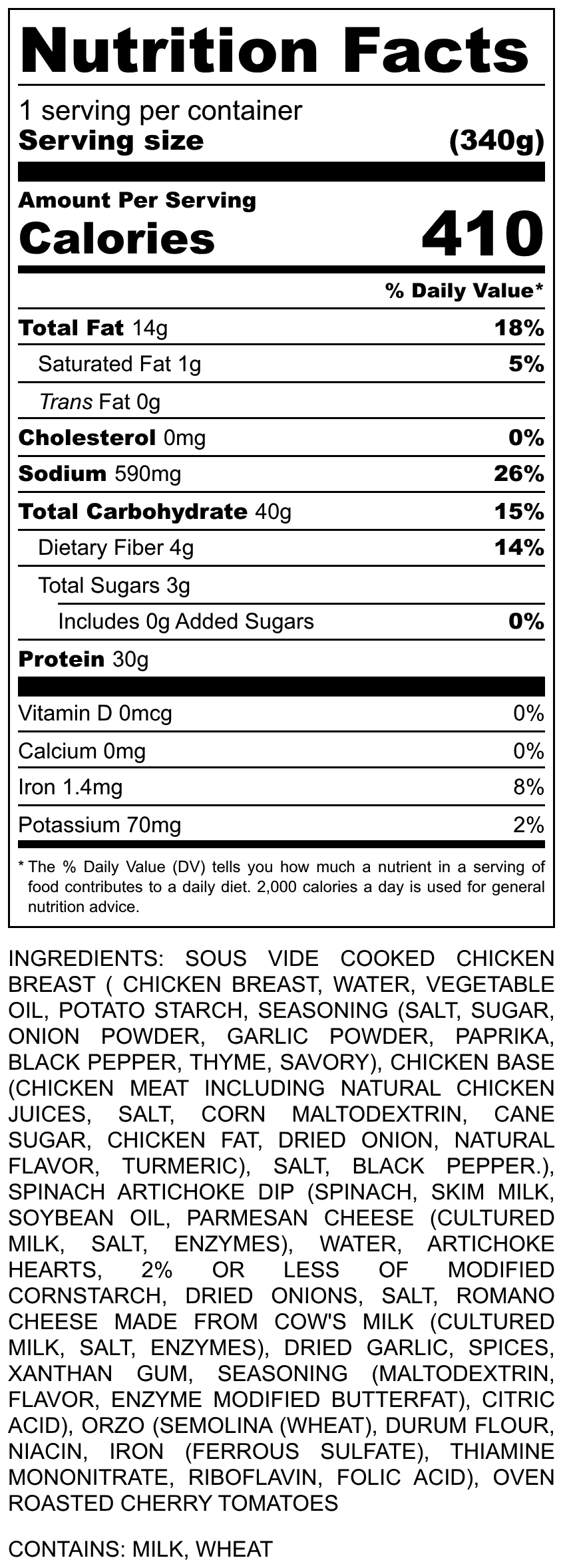 Spinach Artichoke Chicken