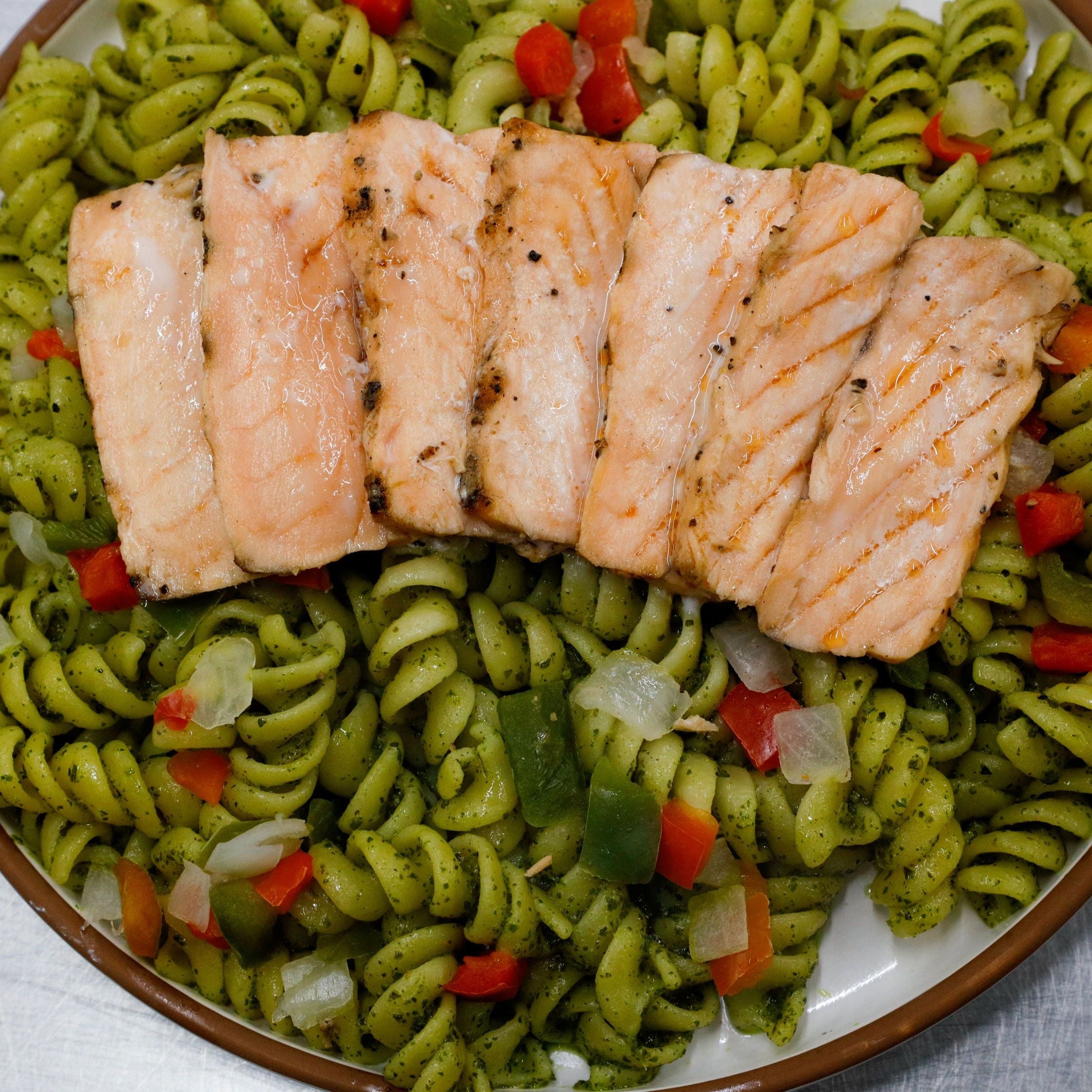 Salmon Pesto Pasta